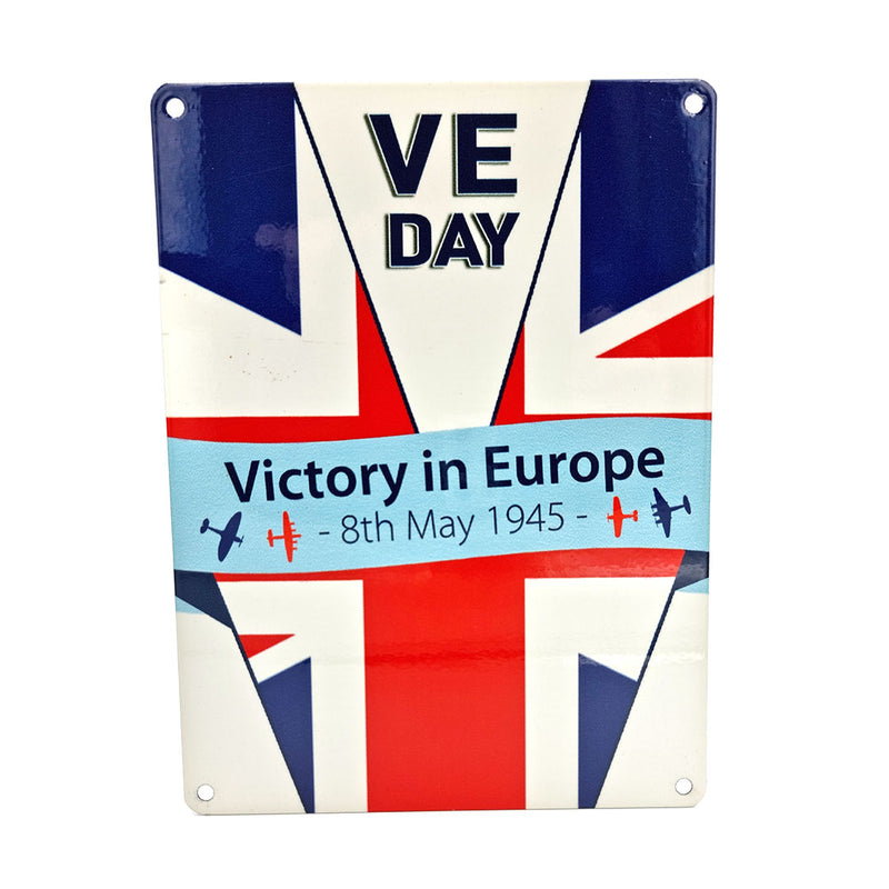 VE-Day White Mini Sign