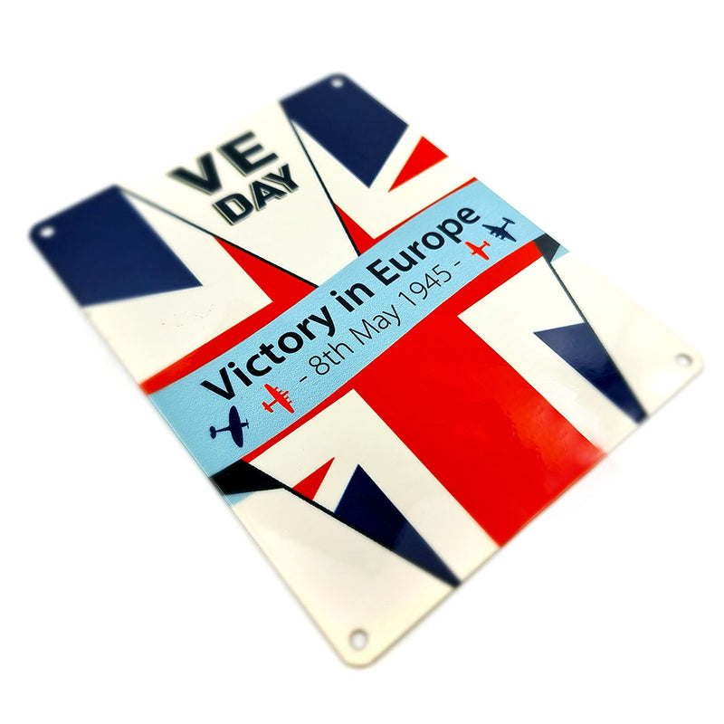 VE-Day White Mini Sign