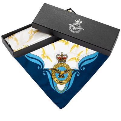 RAF Ladies Silk Scarf Designed By Lady Hillier - RAFATRAD