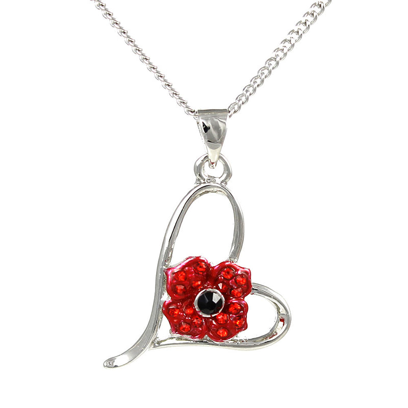 Poppy Pendant In Heart - RAFATRAD