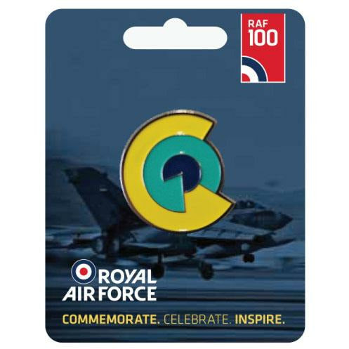 RAF100  Shaped Lapel Pin- RAF 100 Roundel - RAFATRAD
