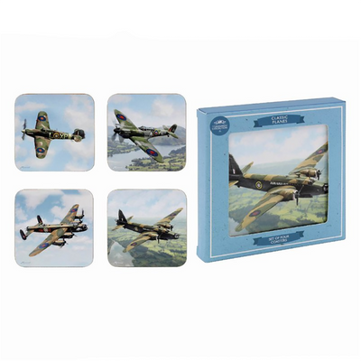 Classic Planes Coasters - Set of 4 - RAFATRAD