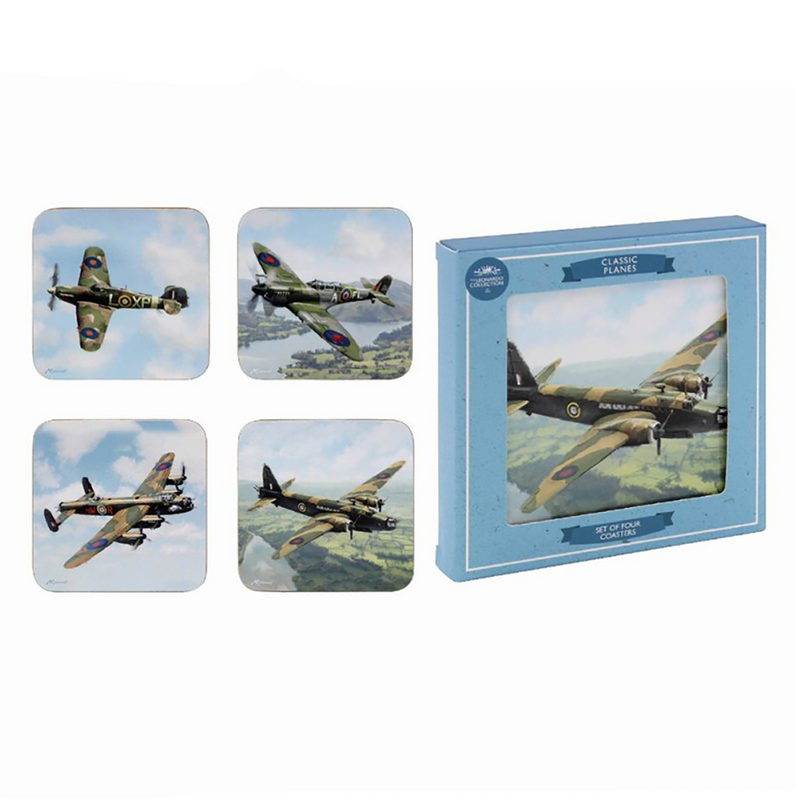 Classic Planes Coasters - Set of 4 - RAFATRAD