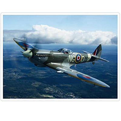 Spitfire Landscape Birthday Card - RAFATRAD