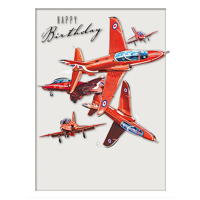 Red Arrows Birthday Card - RAFATRAD