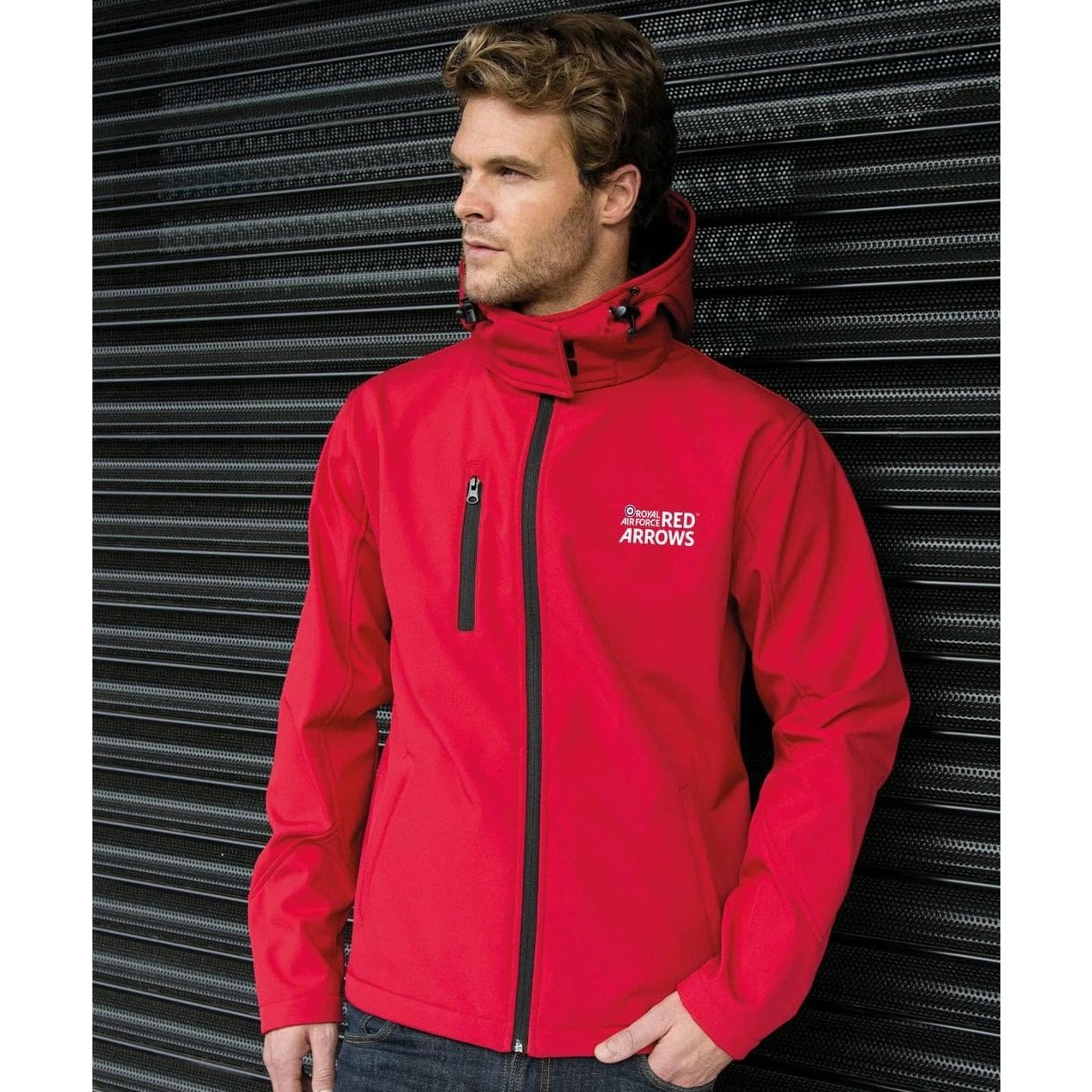 Red Arrows Performance Hooded Softshell Jacket | Red Arrows Clothing ...