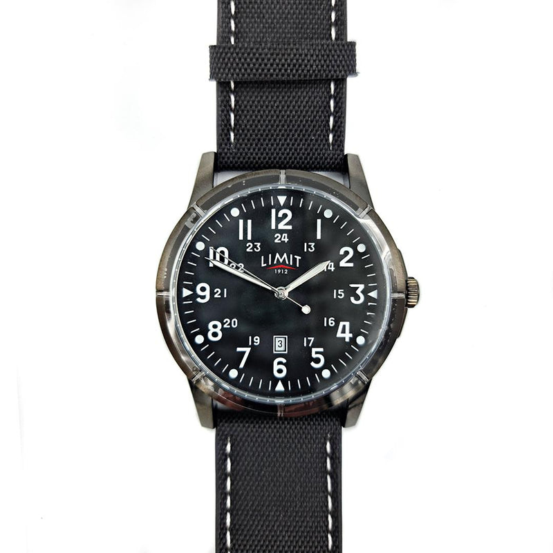 Limit Pilot Black Nylon Mens Watch - RAFATRAD