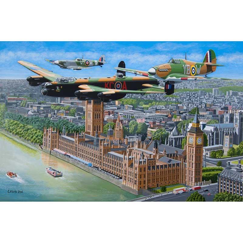 Battle of Britain Memorial (BBMF) Flight 500 piece puzzle "Fly Past"