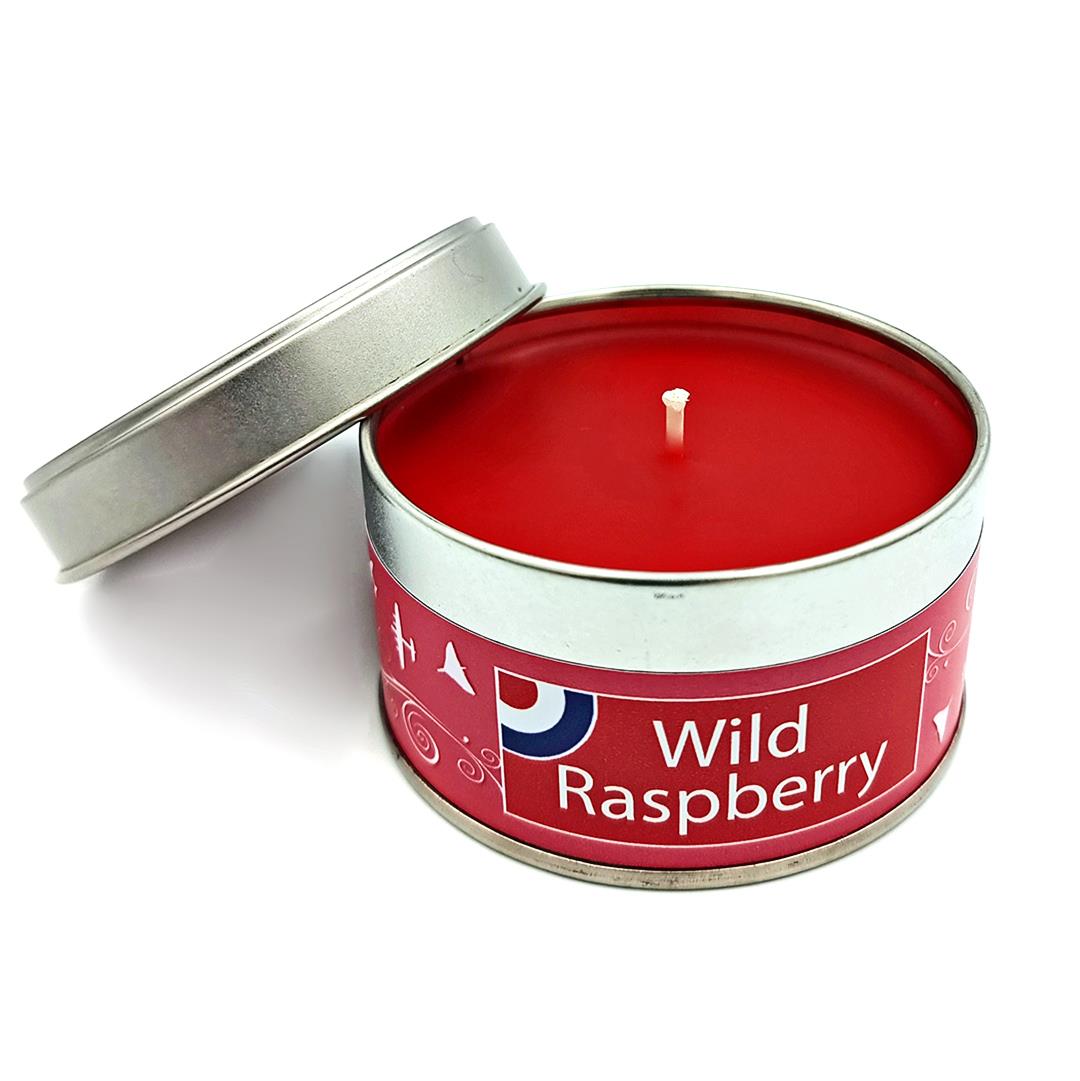 RAF Tin Candle | Red Wild Raspberry | RAF Gifts | RAFATRAD - RAFATRAD