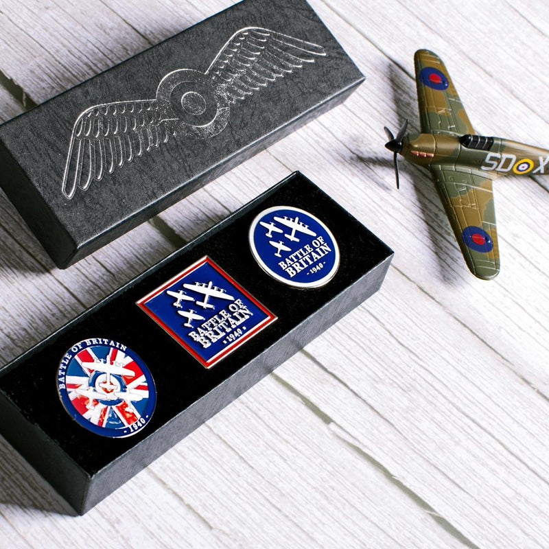Battle of Britain Memorial Flight (BBMF) Pin Badge Set - Colour
